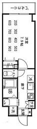 セナリオフォルム三郷中央 1Kの間取図画像