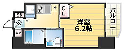 ファーストフィオーレ神戸元町 1Kの間取図画像