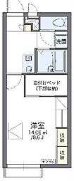 レオパレスFitOne 1Kの間取図画像