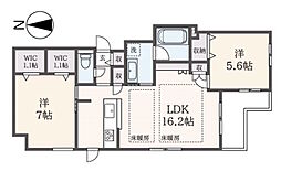 (仮称)高井戸西2丁目メゾン 2LDKの間取図画像