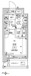 CRACIA西横浜GRANDQUALITE 1Kの間取図画像