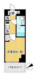 SHOKENResidenceお花茶屋 1Kの間取図画像