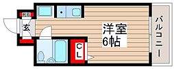 モンシェール新小岩 ワンルームの間取図画像