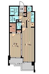 プラタナス目黒 1LDKの間取図画像