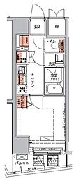 ハーモニーレジデンス三田 1Kの間取図画像
