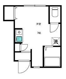 テラス新柴又 ワンルームの間取図画像
