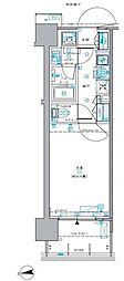 セントラルプレイス新宿御苑前 1Kの間取図画像