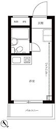 ジョイフル目黒洗足 ワンルームの間取図画像
