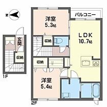 ミルフィーユ 201 ｜ 秋田県秋田市広面字鬼頭121-7（賃貸アパート2LDK・2階・59.95㎡） その2