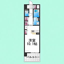 サニーキャンプ・今池 ワンルームの間取図画像