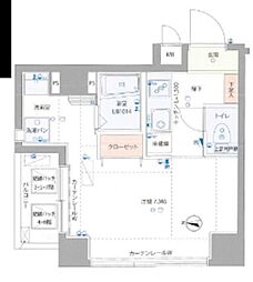 GROWS本所吾妻橋 1Kの間取図画像