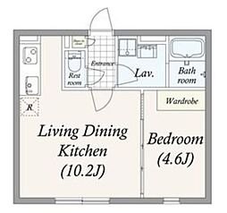 ＧＲＡＮ ＰＡＳＥＯ 池尻大橋 2階1LDKの間取り
