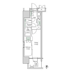 ブルックサイドレジデンス木場 2Kの間取図画像