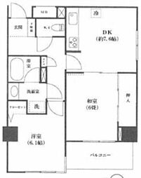 アクシルコート新小岩 2DKの間取図画像