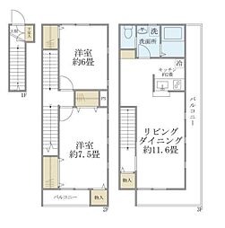セレ渋谷本町 2LDKの間取図画像