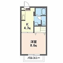 グランシード八桜 206 ｜ 岩手県盛岡市中央通３丁目10-26（賃貸アパート1K・2階・30.00㎡） その2