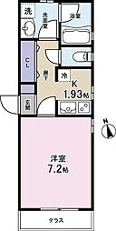 パル・フラッツ 1Kの間取図画像