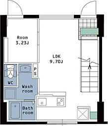 世田谷区野沢1丁目マンション 1LDKの間取図画像