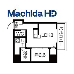 エヌエムキャトフヴァンユイット 1LDKの間取図画像