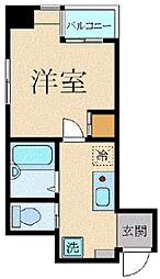 スカイコート池袋東口 1Kの間取図画像
