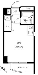 ハイホーム流山 ワンルームの間取図画像