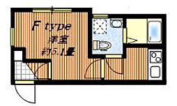 コスモネクシア舎人 1Kの間取図画像