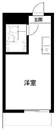 ラ・レジダンス・ド・ポローニア ワンルームの間取図画像