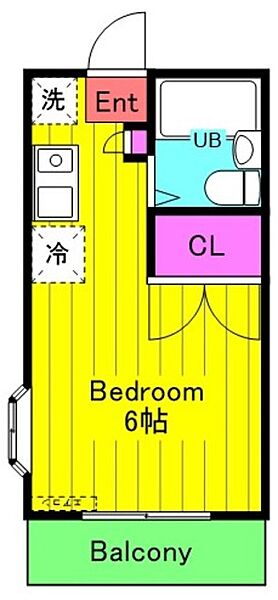 コーポふじね 202｜神奈川県川崎市多摩区菅稲田堤１丁目(賃貸アパート1K・2階・19.00㎡)の写真 その2