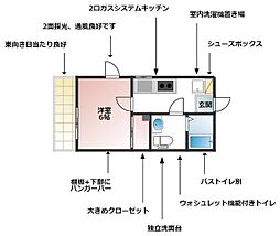 ライトコート永福 1Kの間取図画像