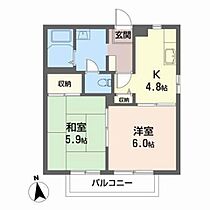 グランディス笹谷IIＣ 105 ｜ 福島県福島市笹谷字鍜治古屋1-1（賃貸アパート2K・1階・40.00㎡） その2