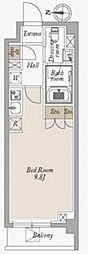 オーキッドレジデンス住吉 ワンルームの間取図画像