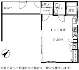 FLATY ワンルームの間取図画像