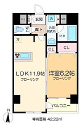 ドムス両国 1LDKの間取図画像