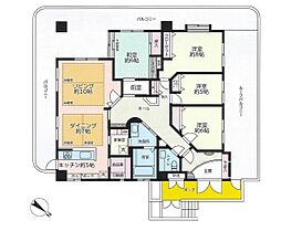プレステージ相模大野 4LDKの間取図画像