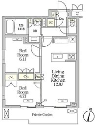 間取図画像 2LDK