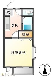 ドリーミング福山 1Kの間取図画像