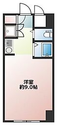 日興パレス雷門 3階ワンルームの間取り