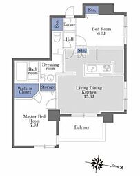 CONFORT池田山 2LDKの間取図画像