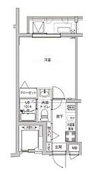 LUMEED飯田橋 1Kの間取図画像