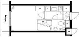 ステージファースト池上西アジールコート 1Kの間取図画像