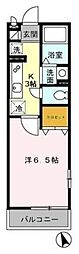 グレイス昭和 1Kの間取図画像