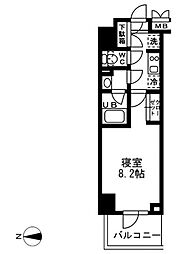 レジディア亀戸 1Kの間取図画像