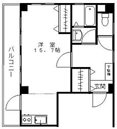 ハイツ1172 ワンルームの間取図画像