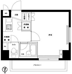 ルーブル中野ガーデン 1Kの間取図画像
