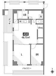 グランヒルズ西新宿 2LDKの間取図画像