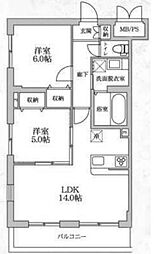 Serenity 2LDKの間取図画像