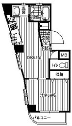 アネックス大野 1DKの間取図画像