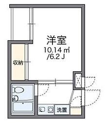 レオパレスRX早稲田第2 1Kの間取図画像