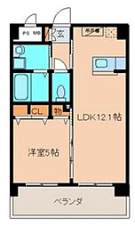 レフティヒルズ多の津 1LDKの間取図画像