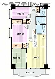 コリーヌふじみ野 3LDKの間取図画像